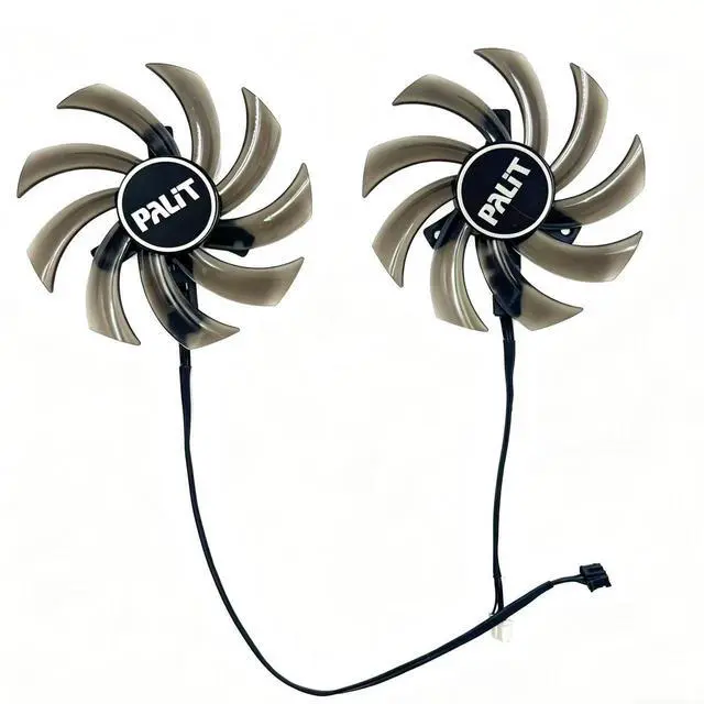 Alt view image 2 of 6 - GPU Cooling Fan Replacement, GA91S2U 85mm DC12V 0.40A 4Pin PWM Graphics Card Cooler Compatible with PALiT RTX2060 RTX2060S GTX1660 GTX1660S GTX1660Ti Dual OC Video Card