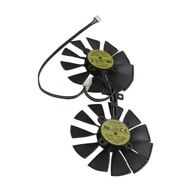 Alt view image 2 of 6 - GPU Cooling Fan Replacement, 87mm DC12V 0.50A 4Pin PWM Graphics Card Cooler Compatible with ASUS RX470 RX480 RX570 GTX1060 GTX1070 GAMING Video Card