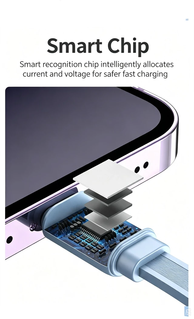 Alt view image 6 of 7 - AJMRTC 4 in 1 Retractable Charging Cable, 100W PD Fast Charger Cord USB A/USB C to Type C & Lightning, Portable Multi Charging Cable for iPhone, Android, Laptops, Car Travel