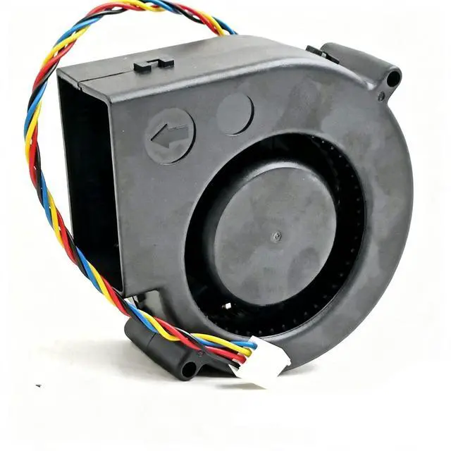 Alt view image 4 of 6 - DC 12V Centrifugal Blower Fan 9733, SHLFB1012EHKH302 Adjustable Speed Turbo Exhaust Fan 2.94A Small Vortex Air Blower for Barbecue & Firewood Stove Ventilation