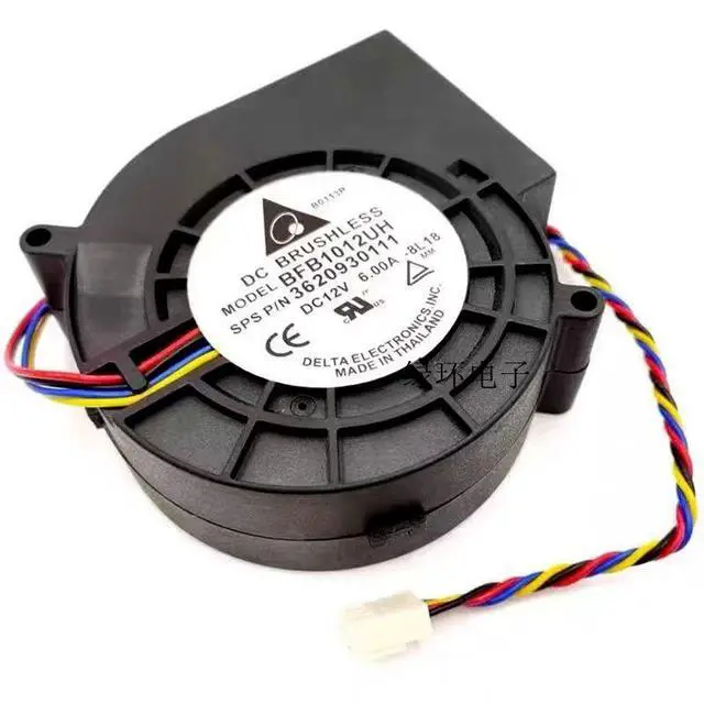 Alt view image 2 of 5 - DC 12V 6A Centrifugal Blower Fan BFB1012UH, 97×94×33mm 7500RPM Turbo Cooling Fan Replacement for Most Barbecue Stoves, Inflatable Air Models & Advertising Doll Equipment