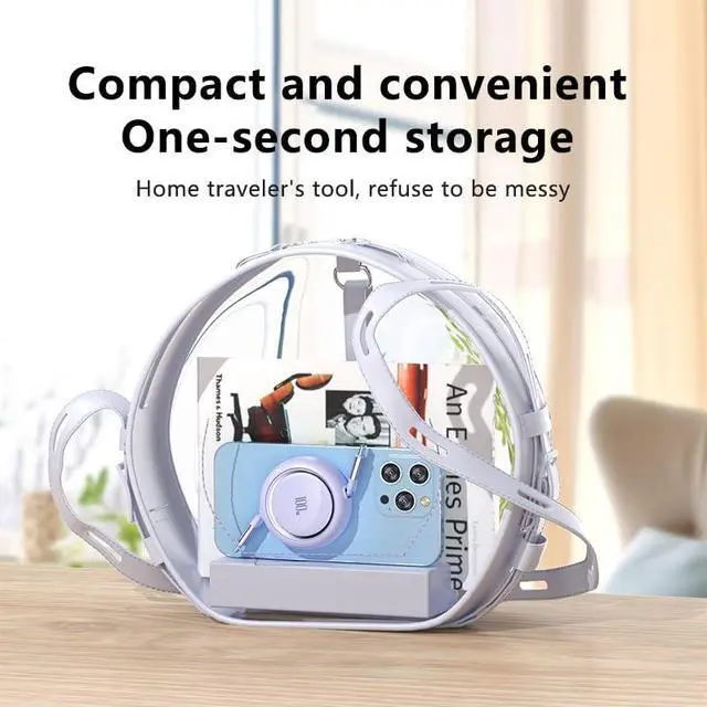 Alt view image 3 of 7 - AJMRTC 100W Retractable USB-C to USB-C Cable 3.3ft/100cm, 4 Adjustable Length Presets, Mini Portable Travel Type C Fast Charging Cord for iPhone 16/15 MacBook iPad Samsung Galaxy S24 S21 Note10, Purpl