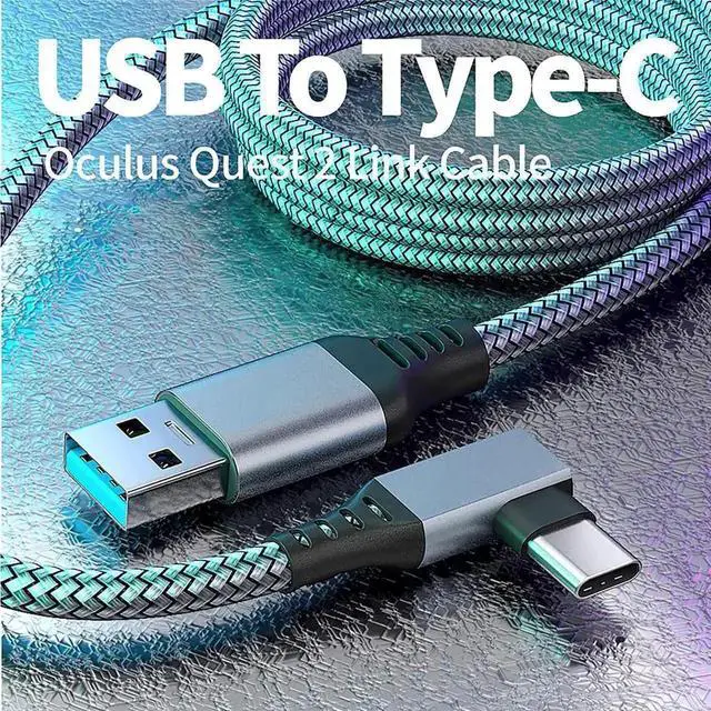 Alt view image 6 of 7 - AJMRTC VR Link Cable 20FT/6M Braided, USB 3.2 Type A to USBC High Speed Data Transfer Fast Charging Cord for Meta Quest 3/3S/2/1 VR Headset, PC Steam Virtual Reality Gaming Accessories