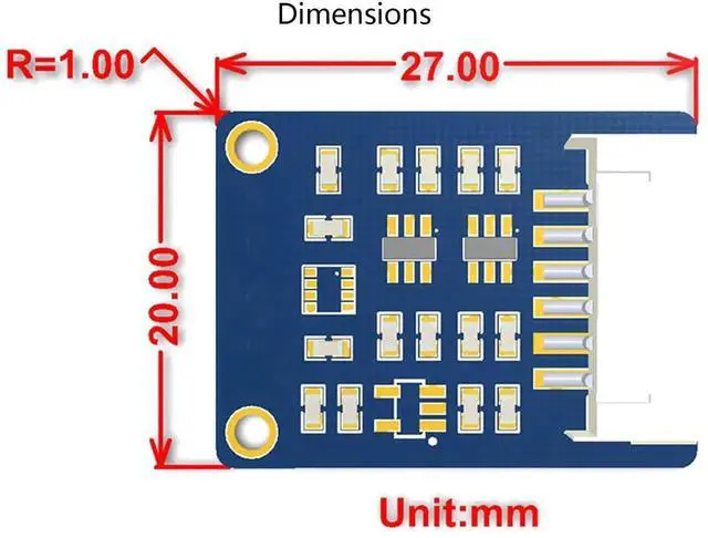 Alt view image 4 of 7 - AJMRTC BME280 Environmental Sensor Module, Temperature Humidity Barometric Pressure Sensor, I2C & SPI Interface 3.3V5V Compatible for Raspberry Pi Arduino