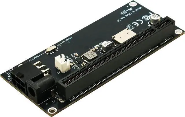Alt view image 3 of 4 - AJMRTC SFF8612 SFF8611 to PCIE 4.0 X16 Adapter, eGPU External Graphics Card Expansion Board with ATX 6Pin & DC Power Port for Laptop MiniPC External Gaming GPU Setup
