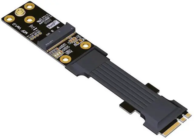 Alt view image 2 of 5 - AJMRTC M.2 Key AE to M.2 Key A/E Riser Extension Cable 1.97Inch(5CM) NGFF WiFi 6 WiFi6E Bluetooth Wireless Network Card Extender, PCIE x1 M.2 Antenna Riser Cable for Desktop Internal Wireless Adapte