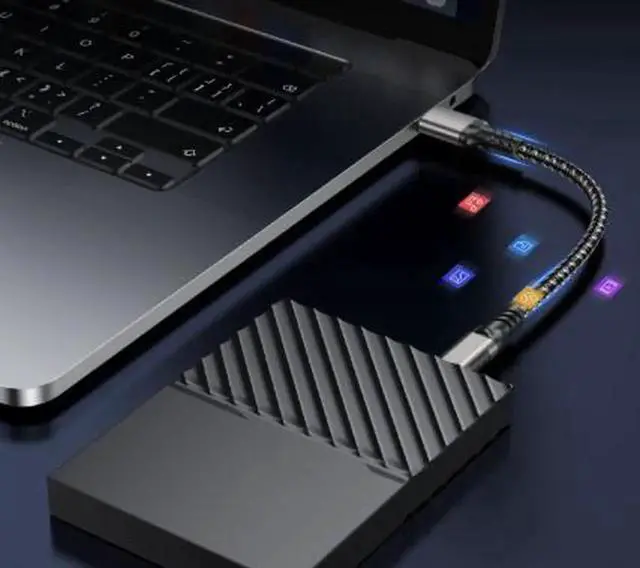 Alt view image 3 of 4 - AJMRTC 2M USB 3.2 Gen2 USBA to USBC Cable, 10Gbps High Speed Data Cord, 60W PD Fast Charging Cable for External SSD, Hard Drive, CarPlay, Phone and USBC Devices