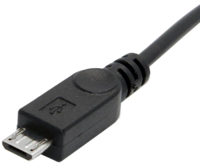 Alt view image 7 of 7 - AJMRTC USBC to Micro USB Adapter Cable, 2Port Splitter Extension Cord, 28 AWG Wire Gauge, USB 3.1 Micro USB Male to Micro USB Female Black Cable for Charging and Data Sync MicroB Devices