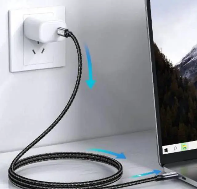 Alt view image 3 of 3 - AJMRTC 1M USBC to USBC Cable, PD 240W Fast Charging Cord with EMarker Chip, USB 2.0 480Mbps HighSpeed Data Transfer for Laptop, Phone, Tablet and USBC Devices