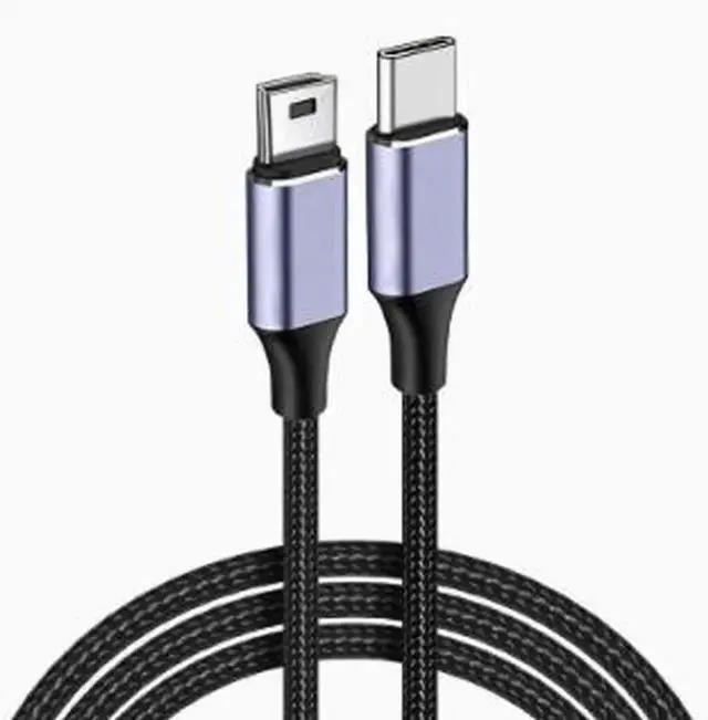 Main image of AJMRTC 1M USBC to MiniUSB Cable, USBC Male to MiniB Charging & Data Sync Cord for MP3 MP4 Player, Drawing Tablet, Keyboard and MiniB Portable Devices
