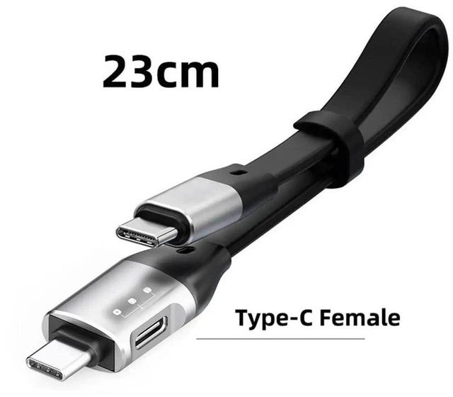 Alt view image 5 of 7 - AJMRTC Flat Slim FPC USBC Male to Male Cable, USB 3.1 10Gbps HighSpeed Data Cord with PD OTG Audio Female Port for Laptops, Smartphones and Other USBC Compatible Electronic Devices