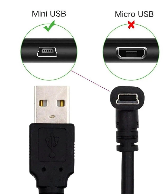 Alt view image 7 of 7 - AJMRTC 1.5M 90 Degree UpAngled Mini USB Cable, USB 2.0 Male to Mini USB 5Pin Male Black Charging & Data Transfer Extension Cord for Dash Cam, GPS Navigator, Microphone and MiniUSB Enabled Devices