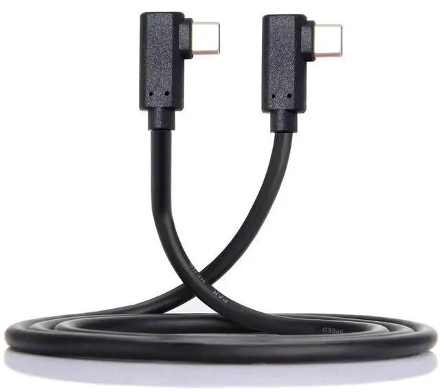 Main image of AJMRTC 1M USBC to USBC Gen2 Cable, Dual 90Degree LeftRight Angled TypeC Cord, 10Gbps HighSpeed Data Transfer, 65W PD Fast Charging for Laptops, Tablets, Smartphones, External SSD Drives
