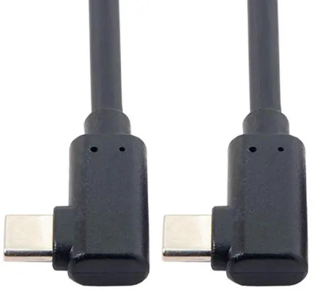 Alt view image 3 of 6 - AJMRTC 1M USBC to USBC Gen2 Cable, Dual 90Degree LeftRight Angled TypeC Cord, 10Gbps HighSpeed Data Transfer, 65W PD Fast Charging for Laptops, Tablets, Smartphones, External SSD Drives