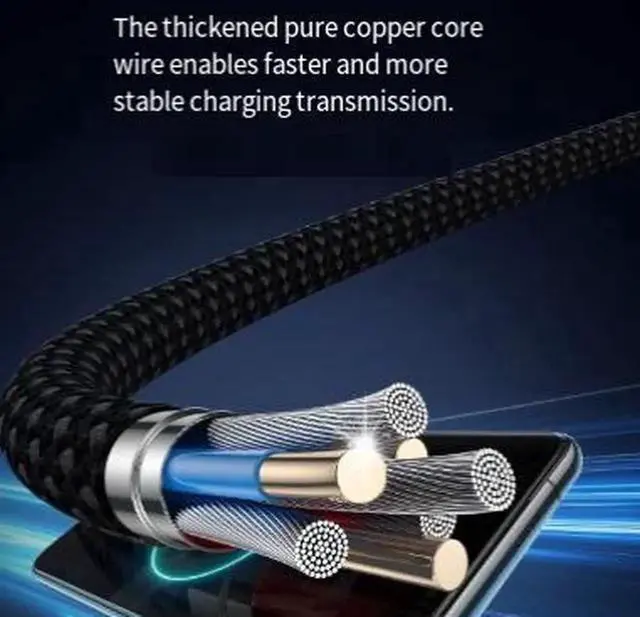 Alt view image 3 of 3 - AJMRTC 1.2M 2in1 USBC Splitter Charging Cable, Single Input to Dual USBC Output Cord, 100W 5A PD Fast Charging & 480Mbps Data Transfer for Laptops, Smartphones, Tablets and Car Chargers