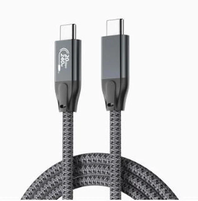 Main image of AJMRTC 2.0M USB 3.2 TypeC to TypeC Cable, 20Gbps HighSpeed Data Transfer Cord, 240W PD Fast Charging, 4K@60Hz Video Output with Builtin EMarker Chip for Laptops, Docking Stations, External SSD