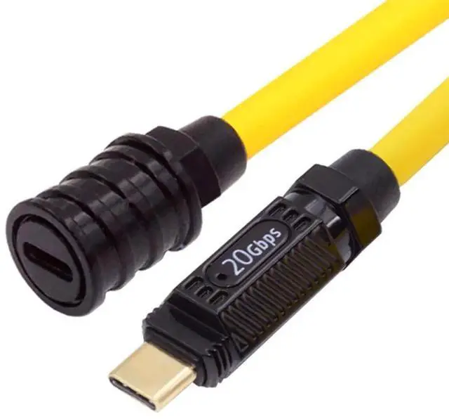 Main image of AJMRTC 20CM Ultra Soft HighFlex USB4 TypeC Male to Female Extension Cable, 20Gbps HighSpeed Data Transfer, 140W PD Fast Charging, 8K UHD Video Output, for Gaming Keyboards, Mice, Laptops and USBC