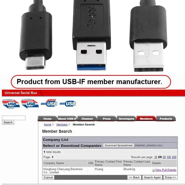 Alt view image 5 of 7 - AJMRTC YCable USBC to USB3.0 Male & USB2.0 Male Dual Power Data Cable, Extra Power Supplement Y Splitter Cord for 2.5Inch External Hard Disk Drives, Laptop Desktop USBC Peripherals