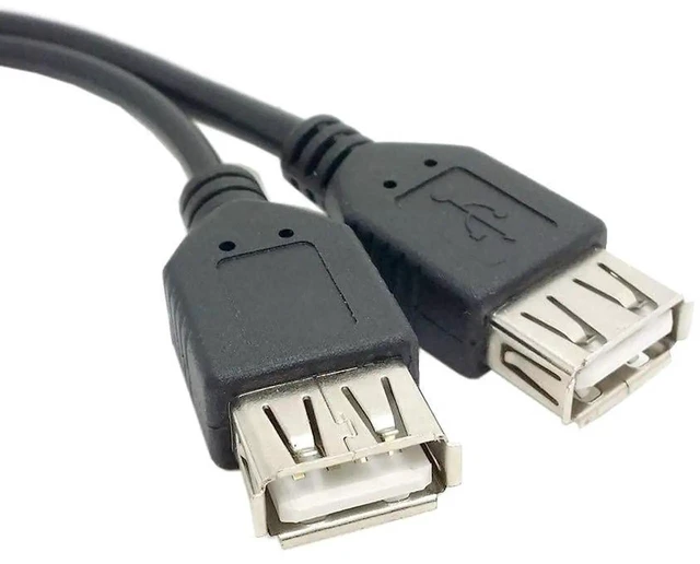 Alt view image 6 of 7 - AJMRTC USB 2.0 YSplitter Extension Cable, USBA Male to USBA Female Cord with Auxiliary Extra Power Supply Port, 480Mbps Data Sync & Charging for External Hard Drive Laptop USBA Peripherals