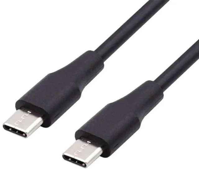 Main image of AJMRTC 200cm Black USBC to USBC Male to Male Cable, USB2.0 480Mbps Data Sync PD 65W Fast Charging Cord for USBC Laptops Smartphones Tablets and Other TypeC Powered Devices