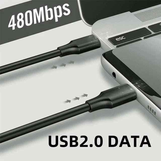 Alt view image 6 of 7 - AJMRTC 100cm Black USBC to USBC Male to Male Cable, USB2.0 480Mbps Data Sync PD 65W Fast Charging Cord for USBC Laptops Smartphones Tablets and Other TypeC Powered Devices