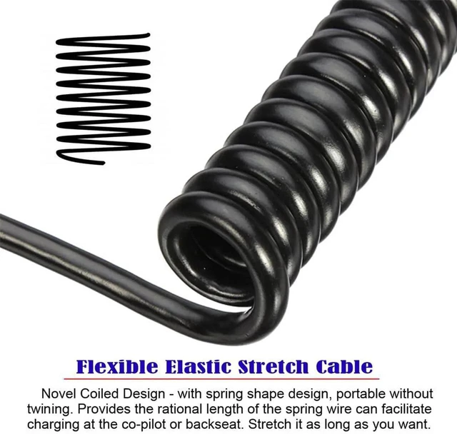 Alt view image 4 of 7 - AJMRTC Stretch Coiled USBC Male to Female Extension Cable, Retractable Spring Power & Data Cord for USBC Gaming Keyboard Mouse, USB2.0 480Mbps for Desktop Gaming Setup Peripheral Extension