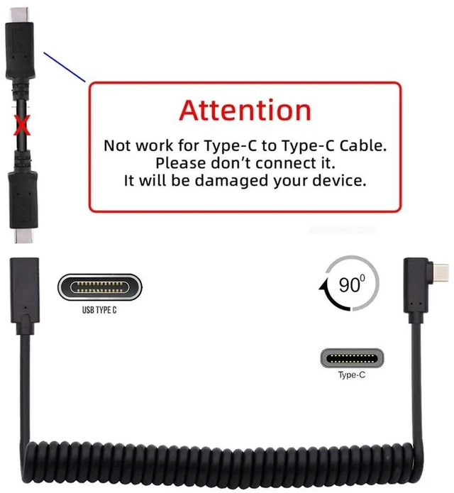 Alt view image 2 of 7 - AJMRTC Stretch Coiled USBC Male to Female Extension Cable, Retractable Spring Power & Data Cord for USBC Gaming Keyboard Mouse, USB2.0 480Mbps for Desktop Gaming Setup Peripheral Extension