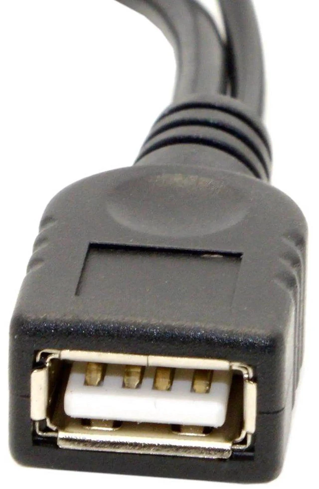 Alt view image 3 of 7 - AJMRTC USBC 3.1 OTG Data Cable, USBC Male to USB2.0A Female Cord with Auxiliary Power Supply Port, 480Mbps OTG Host Mode for Smartphones, Tablets, Connect Flash Drives Keyboard Mouse External USB