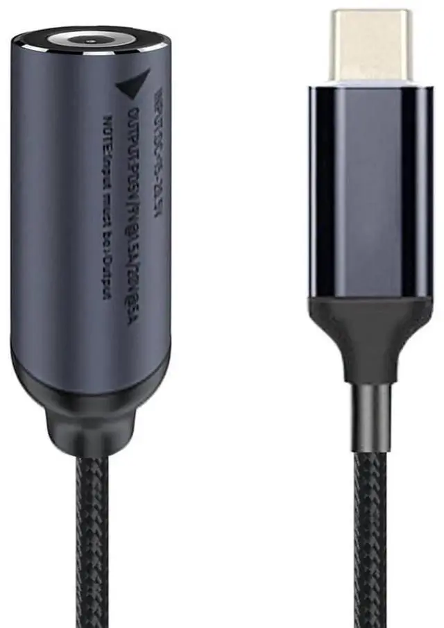 Main image of AJMRTC DC Jack 4.0X1.3mm to USBC 100W PD Power Cable, DC Barrel Input to TypeC Charging Cord, Support 5V 9V 20V PD Voltage for USBC Laptops, Smartphones and Tablets DC Power Supply Conversion