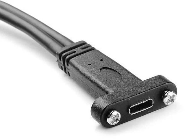 Alt view image 2 of 7 - AJMRTC SinglePort USBC Female to USB 3.0 Motherboard 19Pin Header Cable, 40CM Internal PC FrontPanel Extension Cord, Convert Motherboard 19Pin Header to USBC Female Port for Desktop PC Case Modd