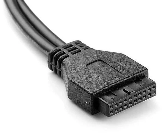 Alt view image 7 of 7 - AJMRTC SinglePort USBC Female to USB 3.0 Motherboard 19Pin Header Cable, 40CM Internal PC FrontPanel Extension Cord, Convert Motherboard 19Pin Header to USBC Female Port for Desktop PC Case Modd
