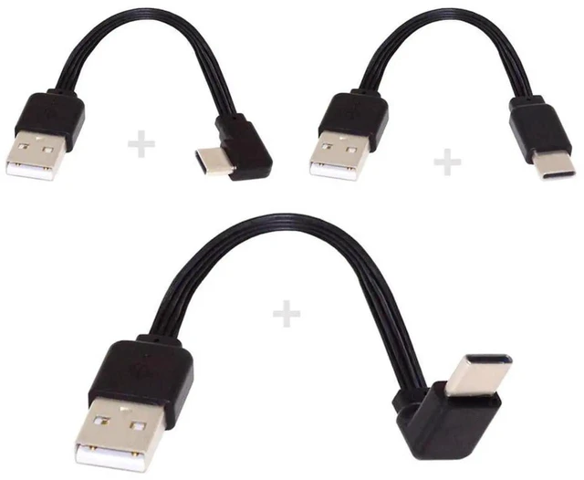 Alt view image 4 of 7 - AJMRTC 3Pcs/Lot 13cm USB 2.0 TypeA Male to Angled USBC Male Flat Slim FPC Data Cable, Thin Flexible FPV Flat Ribbon Cord for FPV Drone, Hard Disk, Smartphone, Small Space Internal Wiring
