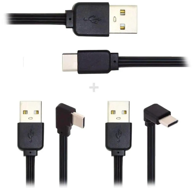 Alt view image 6 of 7 - AJMRTC 3Pcs/Lot 13cm USB 2.0 TypeA Male to Angled USBC Male Flat Slim FPC Data Cable, Thin Flexible FPV Flat Ribbon Cord for FPV Drone, Hard Disk, Smartphone, Small Space Internal Wiring