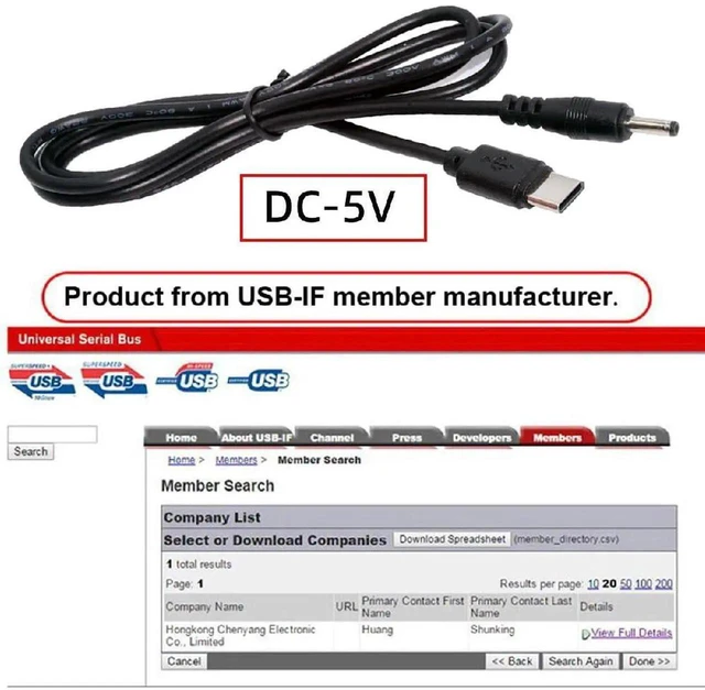 Alt view image 4 of 7 - AJMRTC USBC to DC 3.5*1.3mm Power Cable 100cm, Builtin 5.1K Resistor Force 5V DC Output PowerOnly Charging Cord for 5V Desk Lamp, Mini Fan, Security Camera and Small DCPowered Gadgets