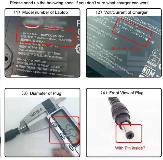 Alt view image 7 of 7 - AJMRTC USBC PD to DC 4.5*3.0mm Power Cable, 100W 20V Input 65W Output QC PD Fast Charging Cord, 1.8M TypeC Power Supply Converter Cable for DELL Laptops with DC 4.5×3.0mm Barrel Jack