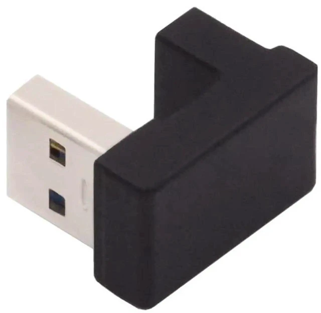 Alt view image 5 of 7 - AJMRTC UShape Opposite Back Angled USBC Female to USB 3.0 A Male Adapter, 5Gbps Data & 3A Charging OTG Connector for Laptops, Desktops, USBA Host Port SpaceSaving Connection