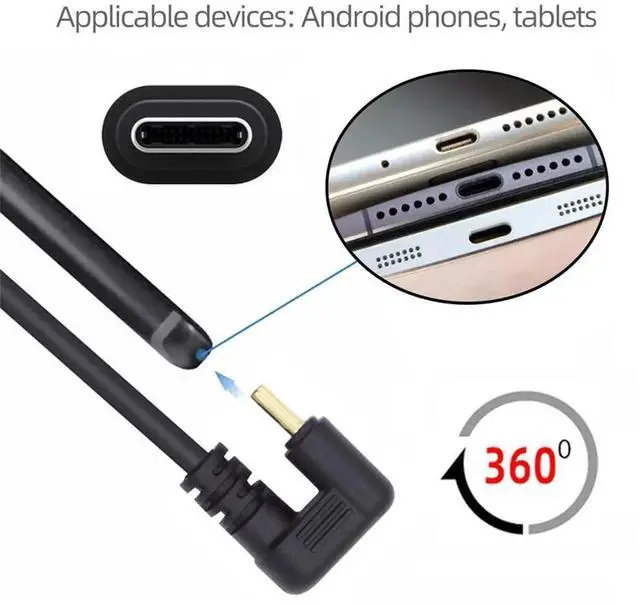 Alt view image 4 of 7 - AJMRTC Opposite UShape Back Angled USBC Male to USB 3.0 A Female OTG Cable 30CM, USB3.1 Gen2 10Gbps Data Transfer Power Cord for Laptops, Smartphones, Tablets USBA Peripherals