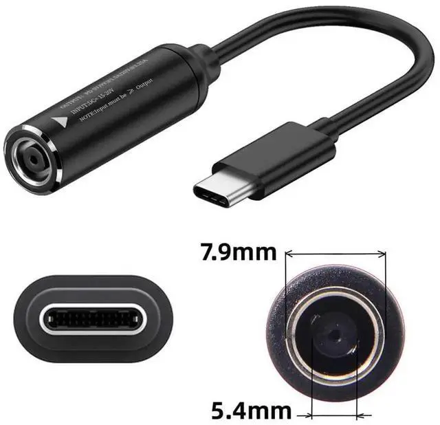 Alt view image 6 of 7 - AJMRTC DC Jack 7.9x5.4mm Input to USBC Power Plug Charging Cable, PD Trigger DC to TypeC Cord Supports 5V 9V 20V Output for Laptops, Smart Phones, USBC Powered Electronic Devices Power Supply