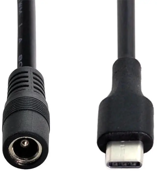 Main image of AJMRTC USB 3.1 TypeC to DC 5V 5.5x2.5mm Power Jack Extension Charging Cable, USBC Male to DC Barrel Power Cord for 5V Powered Cell Phones, Tablets, Small Electronic Devices Power Supply
