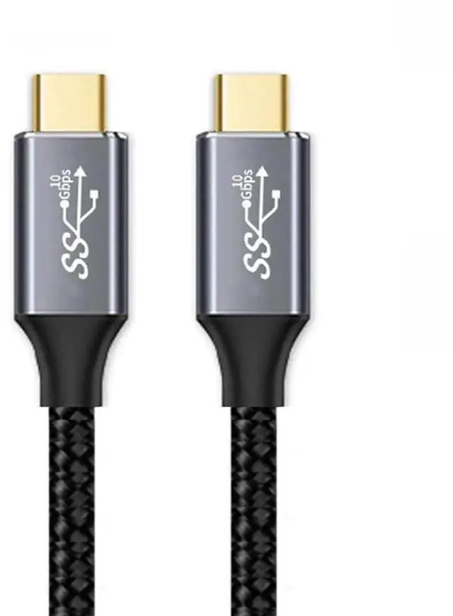 Alt view image 6 of 6 - AJMRTC USBC to USBC Cable 150CM, USB3.1 Gen2 10Gbps Data Transfer, 100W PD Fast Charging Cable with EMarker Chip, Male to Male TypeC Cord for Laptops, Smart Phones, Tablets, Power Banks USBC Devi