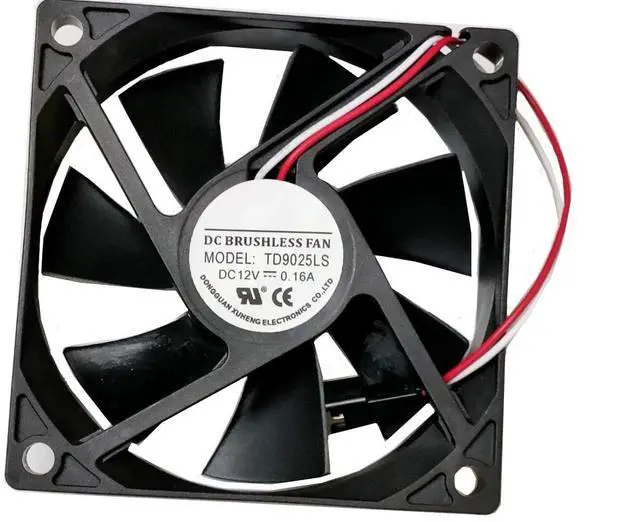 Main image of TD9025LS DC 12V 0.16A 90x90x25mm 9025 2Wire Silent Axial Cooling Fan, Hydraulic Bearing Replacement Fan for Wine Cooler, PC Case, Power Supply, Inverter Industrial Equipment
