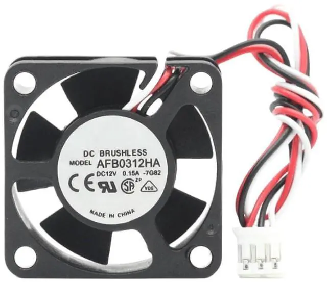 Main image of AFB0312HA DC12V 0.15A 30x30x10mm 3010 3Wire Ball Bearing Cooling Fan, Replacement 30mm Axial Fan for Projector, Mini PC, Industrial Control Equipment Power Supply
