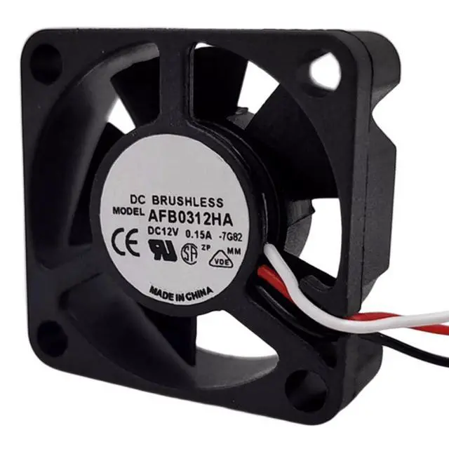 Alt view image 3 of 6 - AFB0312HA DC12V 0.15A 30x30x10mm 3010 3Wire Ball Bearing Cooling Fan, Replacement 30mm Axial Fan for Projector, Mini PC, Industrial Control Equipment Power Supply