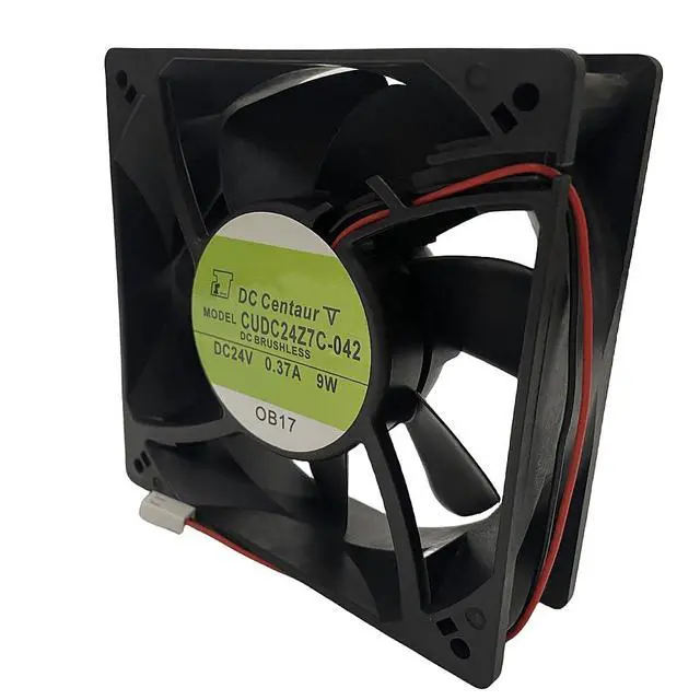 Alt view image 4 of 6 - CNDC24Z7C-042 12038 DC24V 0.37A 9W 2Pin Fan, SERVO Compatible Replacement Cooling Fan for Vacon Inverter Industrial Cabinet Servo Drive