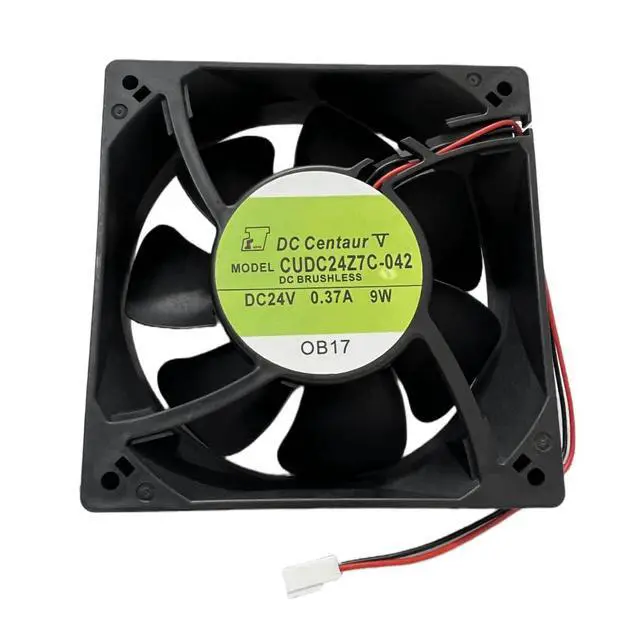 Alt view image 3 of 6 - CNDC24Z7C-042 12038 DC24V 0.37A 9W 2Pin Fan, SERVO Compatible Replacement Cooling Fan for Vacon Inverter Industrial Cabinet Servo Drive