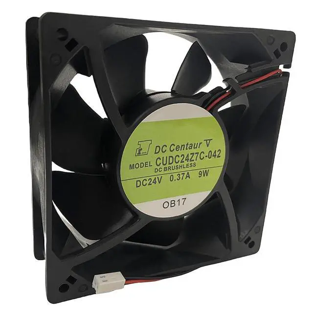 Alt view image 6 of 6 - CNDC24Z7C-042 12038 DC24V 0.37A 9W 2Pin Fan, SERVO Compatible Replacement Cooling Fan for Vacon Inverter Industrial Cabinet Servo Drive