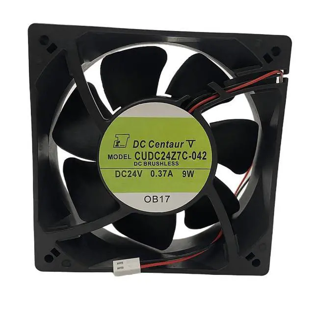 Alt view image 2 of 6 - CNDC24Z7C-042 12038 DC24V 0.37A 9W 2Pin Fan, SERVO Compatible Replacement Cooling Fan for Vacon Inverter Industrial Cabinet Servo Drive