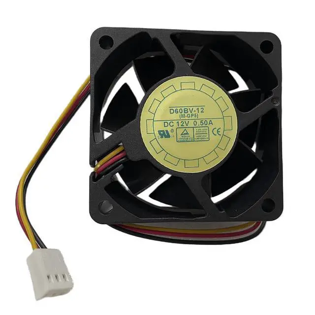 Alt view image 4 of 5 - D60BV-12 DC Brushless 12V 0.50A 60x60x25mm 6025 2Wire HighAirflow Fan, Replacement 60mm Fan for Welding Machine, 3D Printer, Power Supply Industrial Equipment