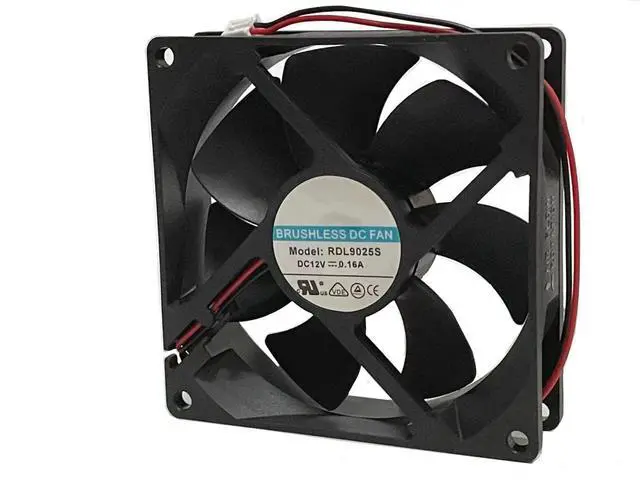 Alt view image 4 of 6 - RDL9025S DC Brushless 12V 0.16A 90x90x25mm 9025 2Wire HydraulicBearing Silent Fan, Replacement 90mm Fan for Wine Cooler, Refrigerator, PC Case Power Supply