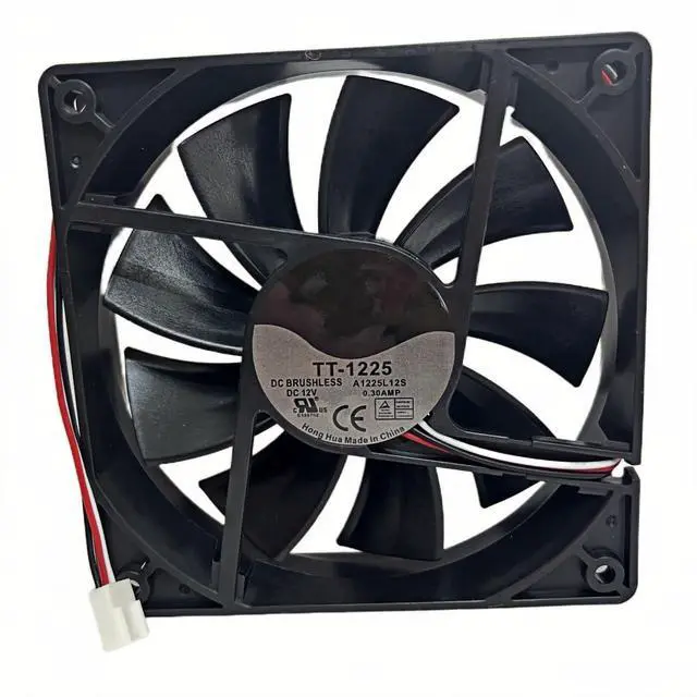 Alt view image 4 of 5 - TT1225 A1225L12S DC Brushless 12V 0.30A 120x120x25mm 12025 3Wire FG Silent Fan, Thermaltake Compatible Replacement Fan for PC Case, Power Supply, DIY Industrial Equipment